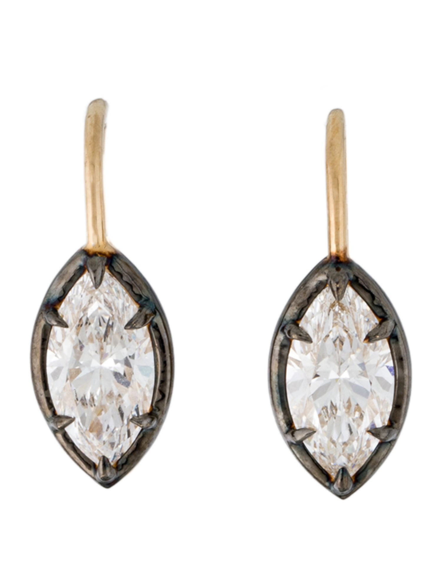 Earrings 14K 2.97ctw Lab-Grown Diamond Drop Earrings